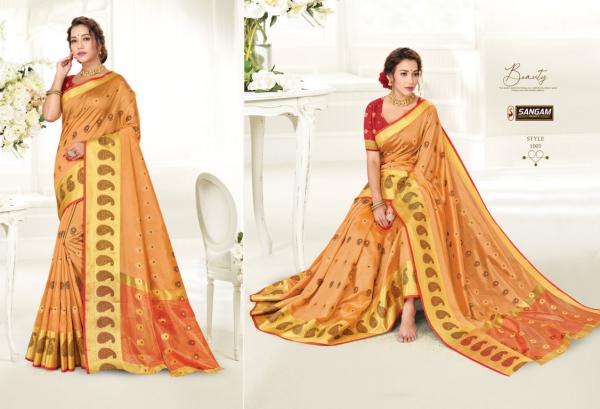 Sangam Vastra Nidhi Fancy Cotton Handloom Saree